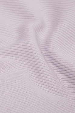 Superior Cotton Ribbed Short Sleeve Top