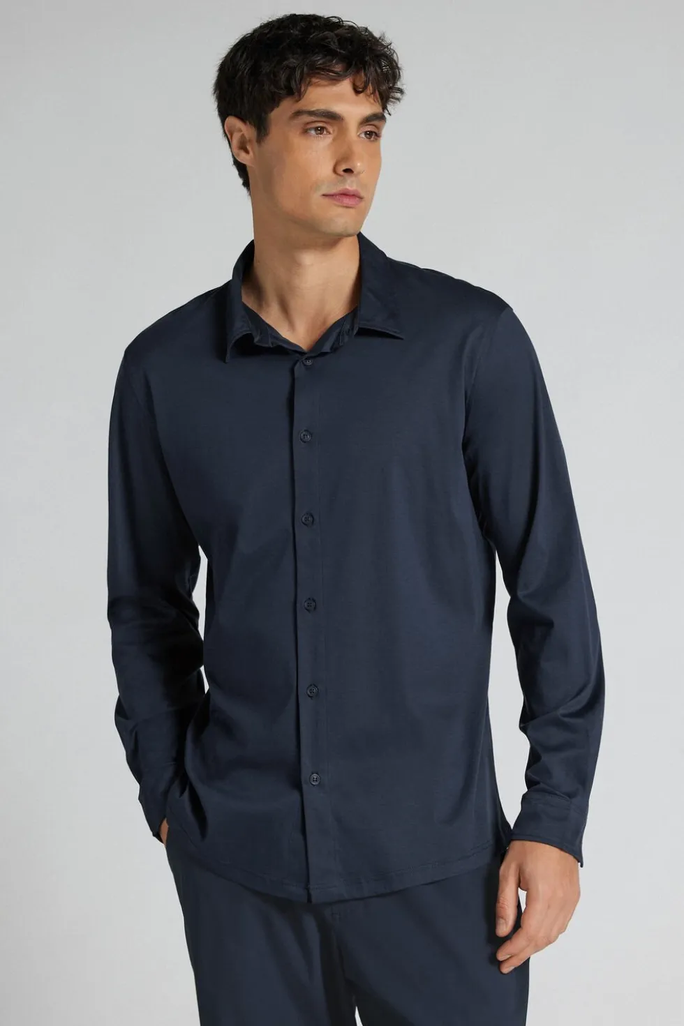 Superlight Mercerized Cotton Long Sleeve Shirt Filo Premium