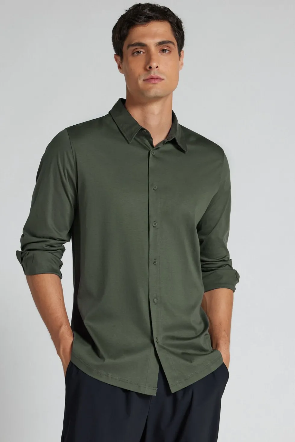 Superlight Mercerized Cotton Long Sleeve Shirt Filo Premium