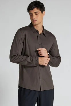 Superlight Mercerized Cotton Long Sleeve Shirt Filo Premium
