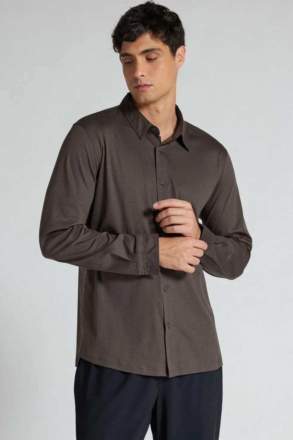 Superlight Mercerized Cotton Long Sleeve Shirt Filo Premium