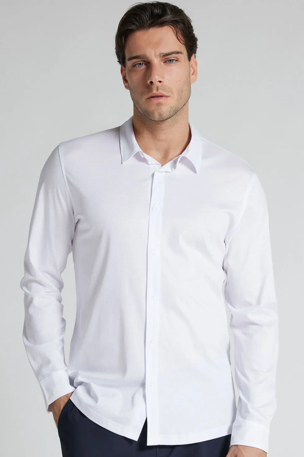 Superlight Mercerized Cotton Long Sleeve Shirt Filo Premium