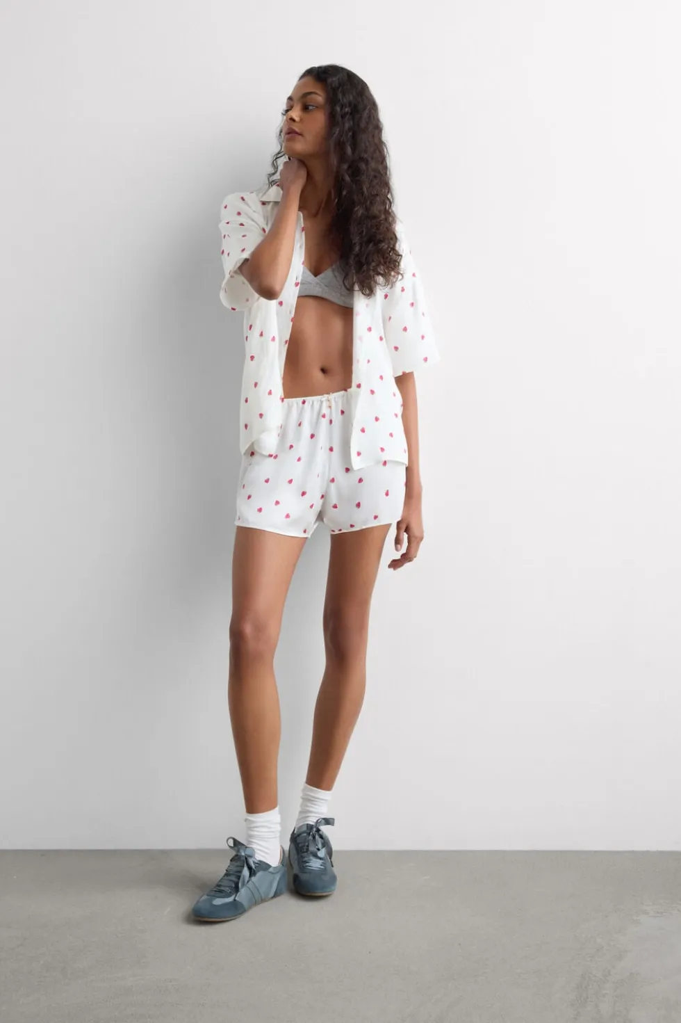 Sweet as a Berry Viscose Satin Short Pajamas