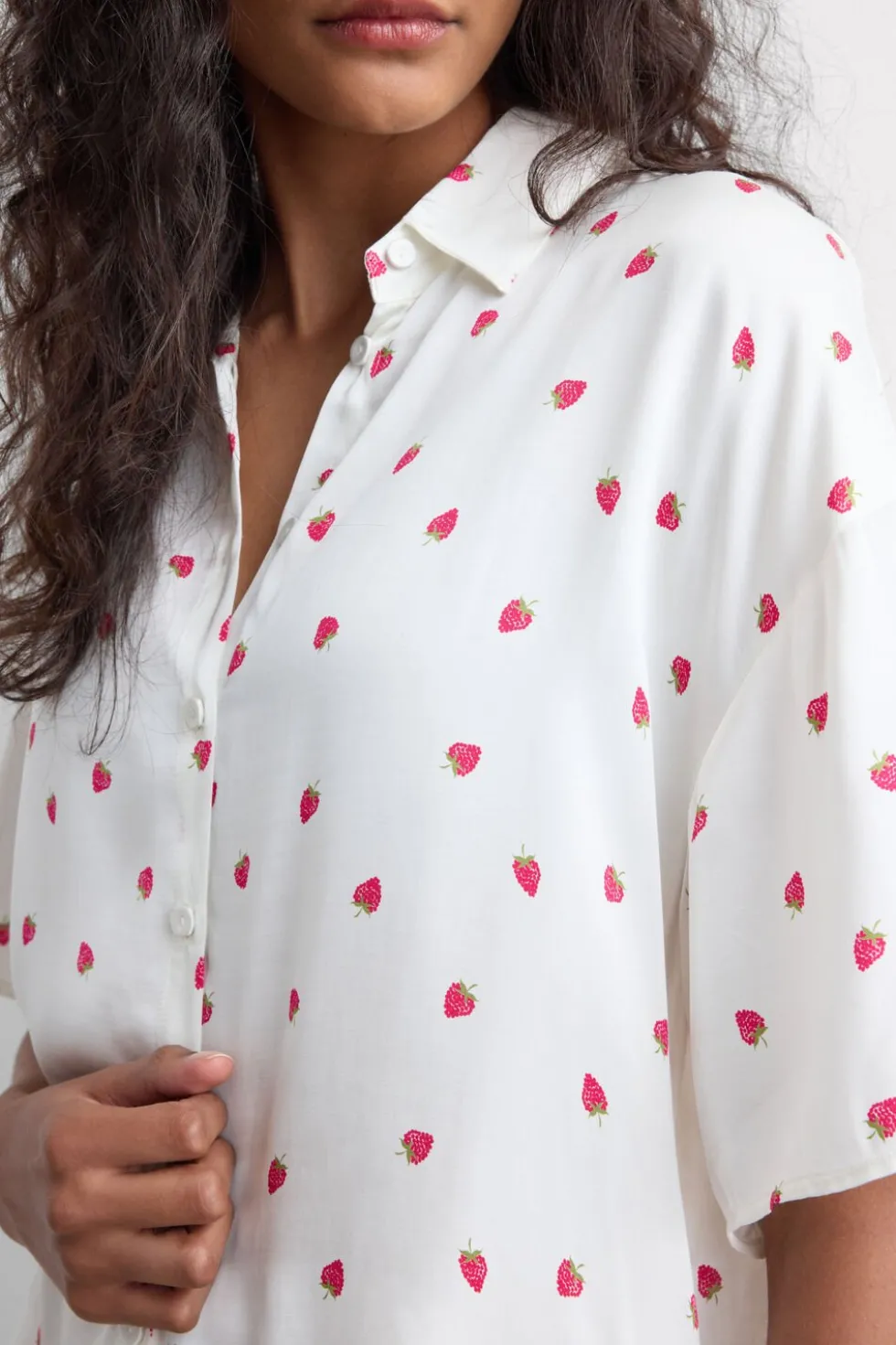 Sweet as a Berry Viscose Satin Short Pajamas