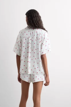 Sweet as a Berry Viscose Satin Short Pajamas