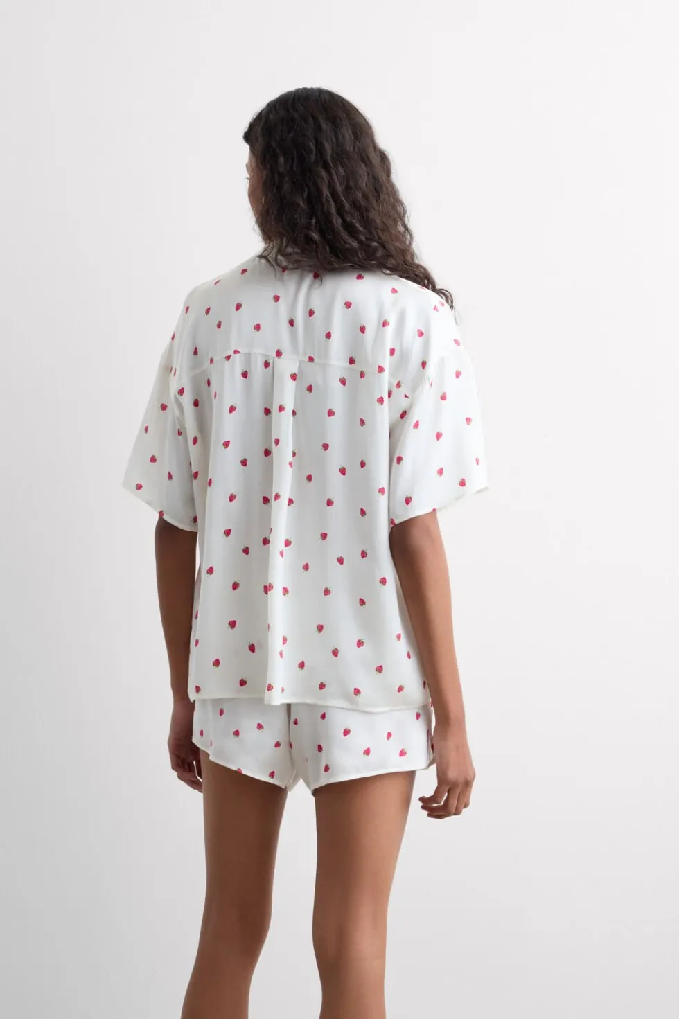 Sweet as a Berry Viscose Satin Short Pajamas