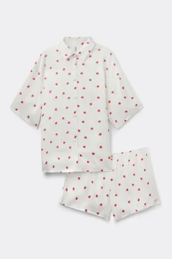 Sweet as a Berry Viscose Satin Short Pajamas
