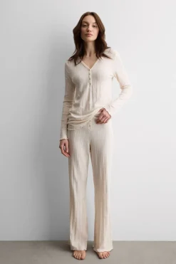 Sweet Pointelle Full Length Pajamas