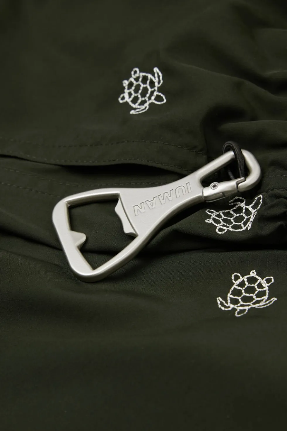 Swim Trunks with Embroidered Turtles