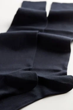 Tall Cashmere-Silk-Cotton Blend Socks