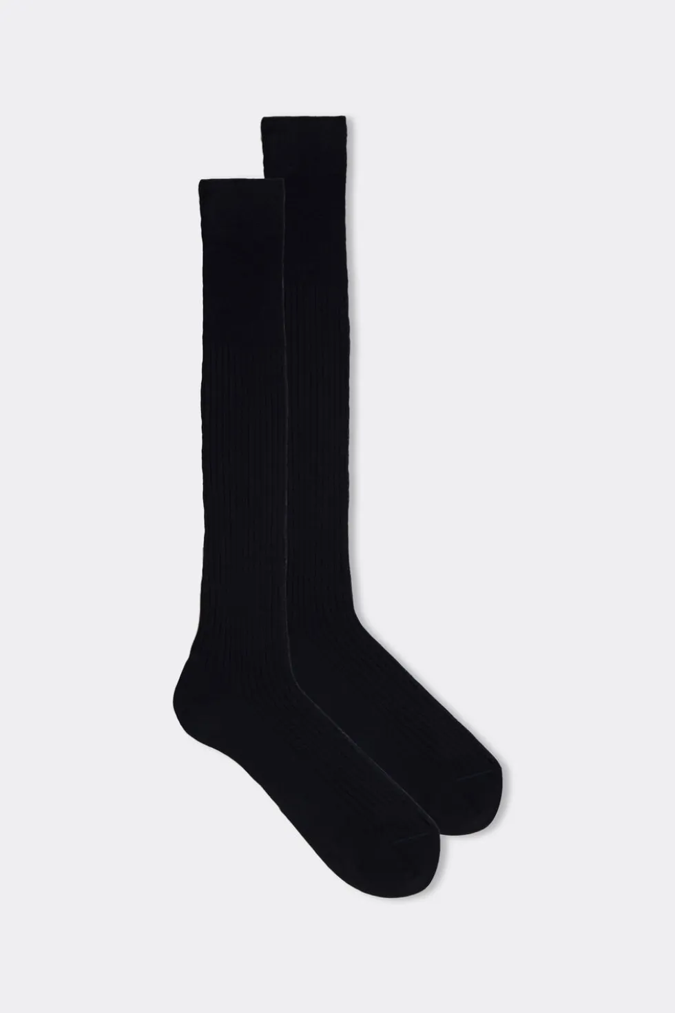 Tall Ribbed Egyptian Cotton Socks