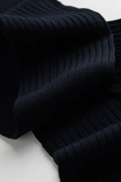 Tall Ribbed Egyptian Cotton Socks