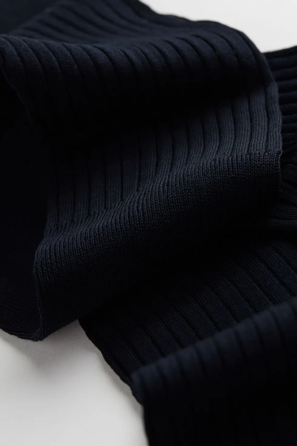Tall Ribbed Egyptian Cotton Socks