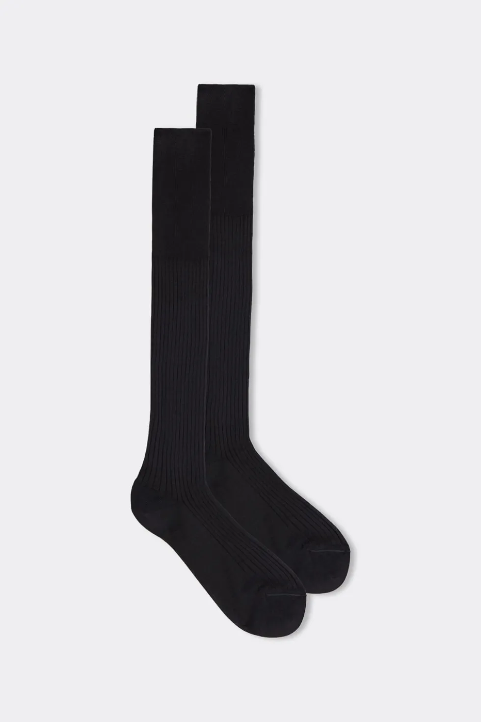 Tall Ribbed Egyptian Cotton Socks