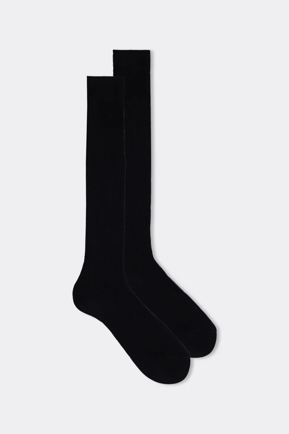 Tall Ribbed Egyptian Cotton Socks