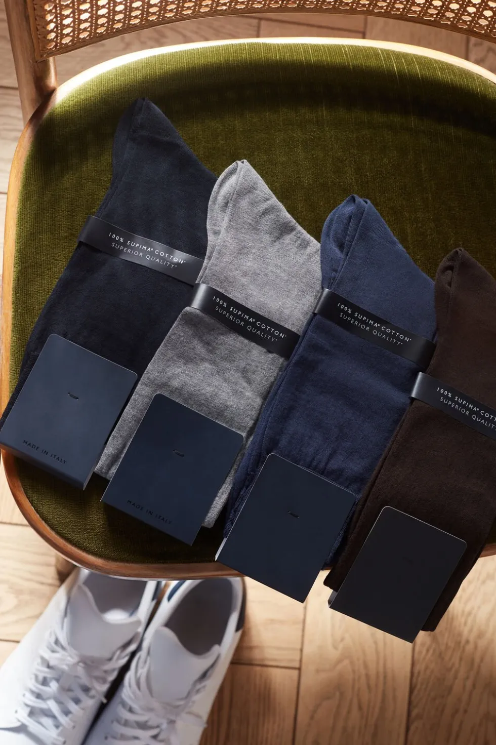 Tall Sateen Egyptian Cotton Socks