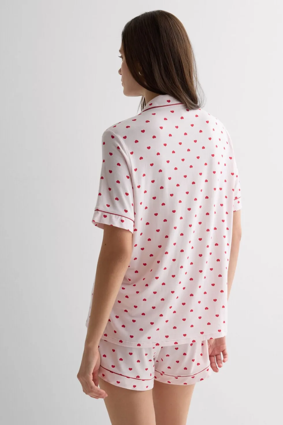 The Love Club Modal Button Up Short Pajamas