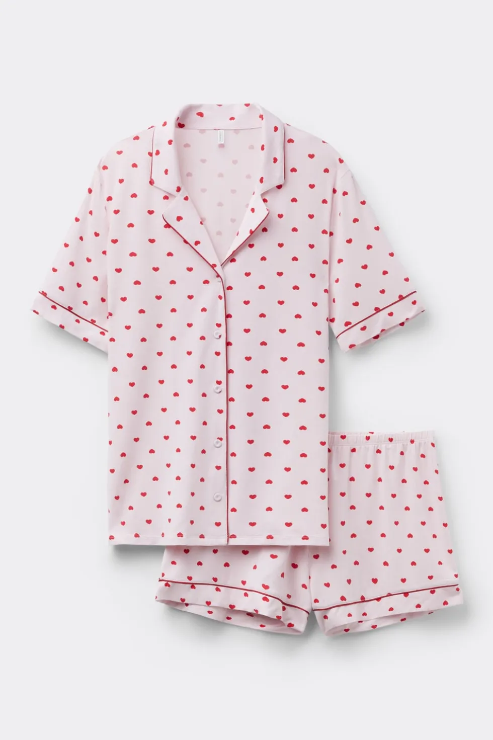 The Love Club Modal Button Up Short Pajamas