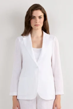 The Pure Linen Jacket in Linen Fabric