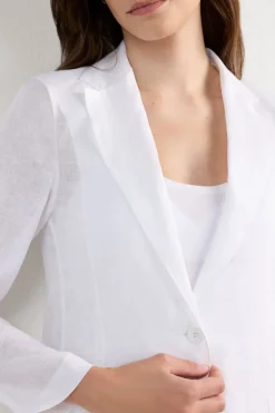The Pure Linen Jacket in Linen Fabric