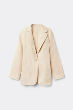 The Pure Linen Jacket in Linen Fabric