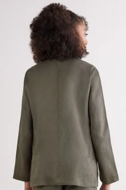 The Pure Linen Jacket in Linen Fabric