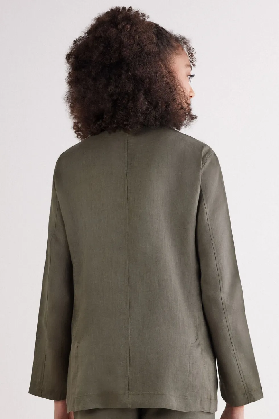 The Pure Linen Jacket in Linen Fabric