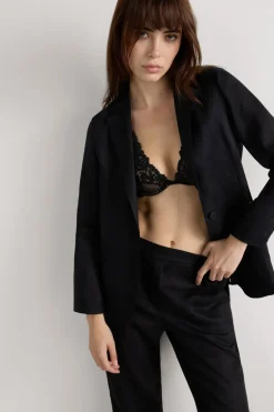 The Pure Linen Jacket in Linen Fabric