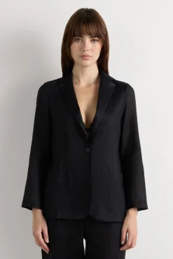 The Pure Linen Jacket in Linen Fabric