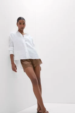 The Pure Linen Shirt in Linen Fabric