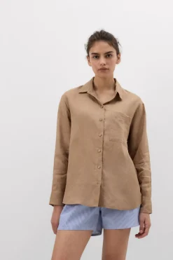 The Pure Linen Shirt in Linen Fabric