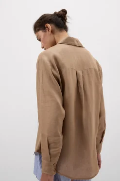 The Pure Linen Shirt in Linen Fabric