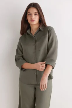 The Pure Linen Shirt in Linen Fabric