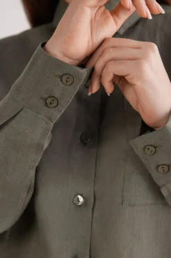 The Pure Linen Shirt in Linen Fabric