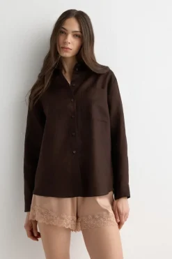 The Pure Linen Shirt in Linen Fabric