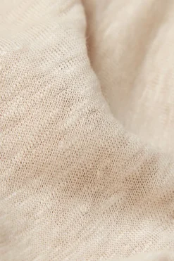 The Pure Linen Short Sleeve Top in Linen
