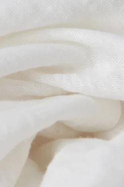 The Pure Linen Short Sleeve V-Neck Top in Linen
