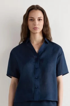 The Pure Linen Short Sleeve Shirt in Linen Fabric