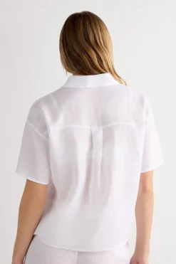 The Pure Linen Short Sleeve Shirt in Linen Fabric