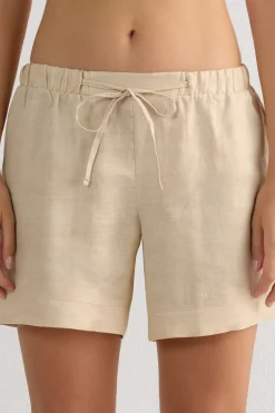 The Pure Linen Shorts in Linen Fabric