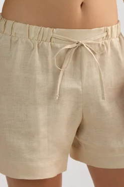 The Pure Linen Shorts in Linen Fabric