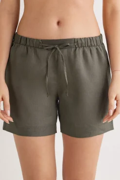 The Pure Linen Shorts in Linen Fabric