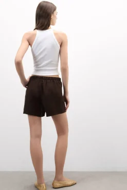 The Pure Linen Shorts in Linen Fabric
