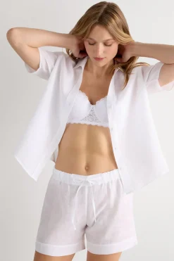 The Pure Linen Shorts in Linen Fabric