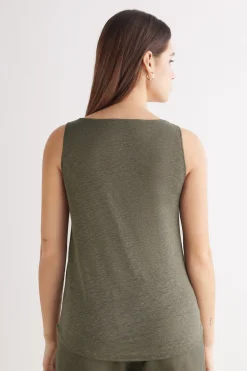 The Pure Linen Tank Top in Linen