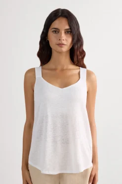 The Pure Linen Tank Top in Linen