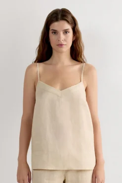 The Pure Linen Top in Linen Fabric