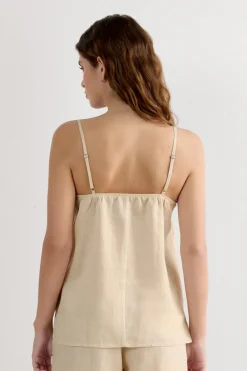 The Pure Linen Top in Linen Fabric