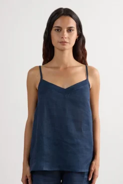 The Pure Linen Top in Linen Fabric