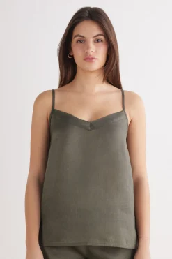The Pure Linen Top in Linen Fabric